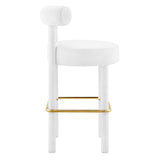 Toulouse Performance Velvet Bar Stool by Lefancy