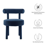 Toulouse Performance Velvet Dining Chair by Lefancy