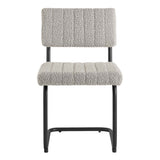 Parity Boucle Dining Side Chairs Set of 2 by Lefancy