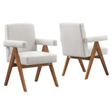 Lyra Fabric Dining Room Chair Set of 2 by Lefancy