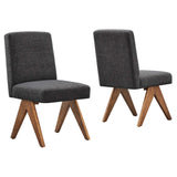 Lyra Fabric Dining Room Side Chair Set of 2 by Lefancy