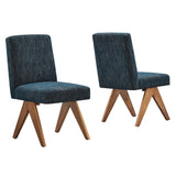 Lyra Fabric Dining Room Side Chair Set of 2 by Lefancy