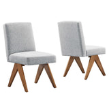 Lyra Fabric Dining Room Side Chair Set of 2 by Lefancy