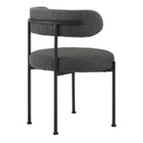 Albie Boucle Fabric Dining Chairs Set of 2 by Lefancy