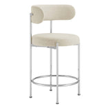 Albie Fabric Counter Stools Set of 2 by Lefancy