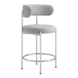 Albie Fabric Counter Stools Set of 2 by Lefancy