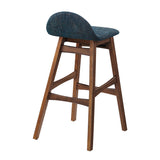 Juno Wood Bar Stool Set of 2 by Lefancy