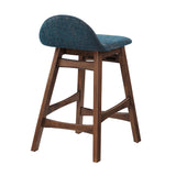 Juno Wood Counter Stool Set of 2 by Lefancy