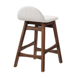 Juno Wood Counter Stool Set of 2 by Lefancy