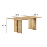 Amistad 72" Wood Dining Table and Bench Set by Lefancy