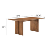 Amistad 72" Wood Dining Table and Bench Set by Lefancy