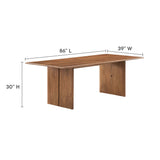 Amistad 86" Wood Dining Table and Bench Set by Lefancy