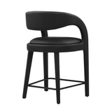 Pinnacle Vegan Leather Counter Stool Set of 2 by Lefancy