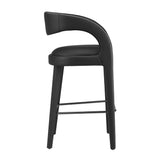 Pinnacle Vegan Leather Bar Stool Set of 2 by Lefancy