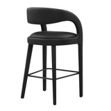 Pinnacle Vegan Leather Bar Stool Set of 2 by Lefancy