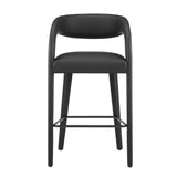 Pinnacle Vegan Leather Bar Stool Set of 2 by Lefancy