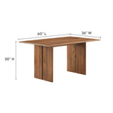 Amistad 60" Wood Dining Table and Bench Set by Lefancy