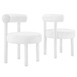 Toulouse Performance Velvet Dining Chair Set of 2 by Lefancy