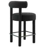 Toulouse Boucle Fabric Counter Stool Set of 2 by Lefancy