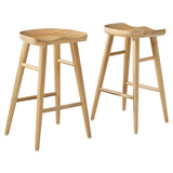 Saville Backless Wood Counter Stools Set of 2 by Lefancy