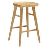 Saville Backless Wood Counter Stools Set of 2 by Lefancy