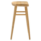 Saville Backless Wood Counter Stools Set of 2 by Lefancy