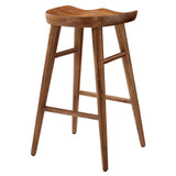 Saville Backless Wood Counter Stools Set of 2 by Lefancy