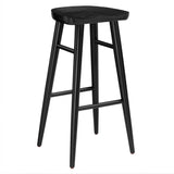 Saville Backless Wood Bar Stools Set of 2 by Lefancy