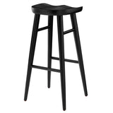 Saville Backless Wood Bar Stools Set of 2 by Lefancy