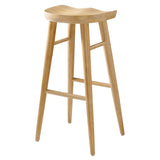 Saville Backless Wood Bar Stools Set of 2 by Lefancy