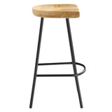 Concord Backless Wood Counter Stools Set of 2 by Lefancy