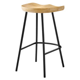 Concord Backless Wood Counter Stools Set of 2 by Lefancy