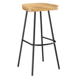 Concord Backless Wood Bar Stools Set of 2 by Lefancy