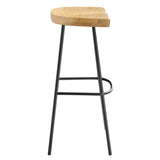 Concord Backless Wood Bar Stools Set of 2 by Lefancy