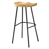 Concord Backless Wood Bar Stools Set of 2 by Lefancy