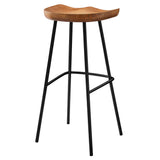 Concord Backless Wood Bar Stools Set of 2 by Lefancy