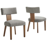 Nalani Fabric Upholstered Dining Chairs Set of 2 by Lefancy