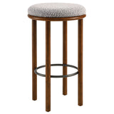 Fable Boucle Fabric Bar Stools Set of 2 by Lefancy