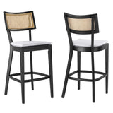 Caledonia Wood Bar Stools Set of 2 by Lefancy