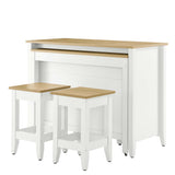 Farmstead 3-Piece Kitchen Island and Stool Set by Lefancy