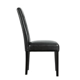 Perdure Dining Vinyl Side Chair by Lefancy