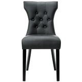 Silhouette Dining Vinyl Side Chair by Lefancy