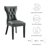 Silhouette Dining Vinyl Side Chair by Lefancy