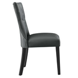 Silhouette Dining Vinyl Side Chair by Lefancy