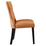 Silhouette Dining Vinyl Side Chair by Lefancy