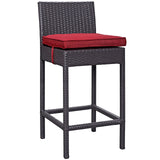 Convene Outdoor Patio Fabric Bar Stool by Lefancy