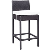 Convene Outdoor Patio Fabric Bar Stool by Lefancy