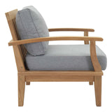 Marina Outdoor Patio Teak Armchair by Lefancy