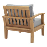 Marina Outdoor Patio Teak Armchair by Lefancy