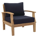 Marina Outdoor Patio Teak Armchair by Lefancy